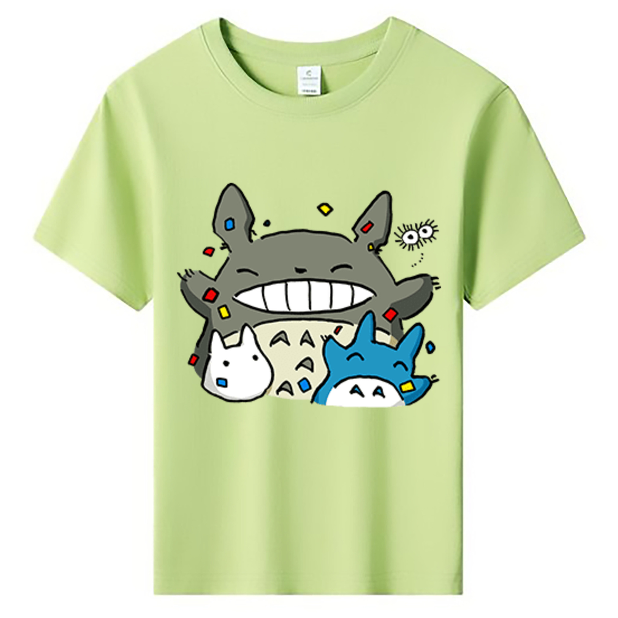（画像用） となりのトトロ 草壁メイ 草壁サツキ My Neighbor Totoro Satsuki Kusakabe Mei Kusakabe 綿100％キッズTシャツ（フロントプリント）